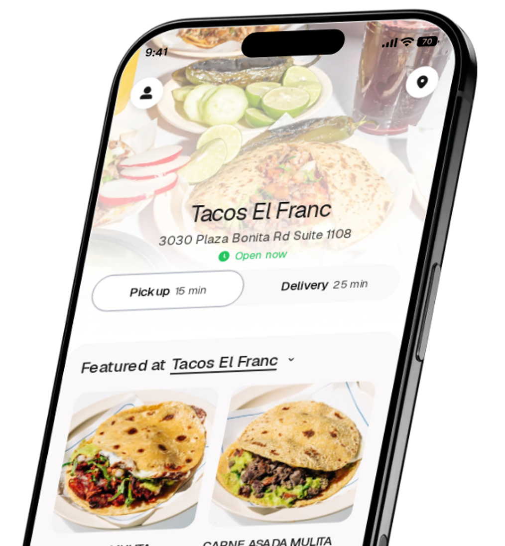 Tacos El Franc app preview